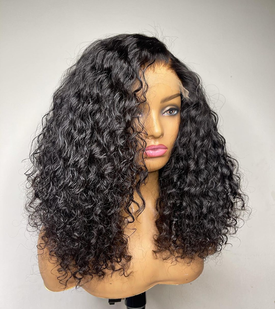 5x5 HD curly 12" wig